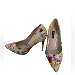 Nine West Floral Heels NEW